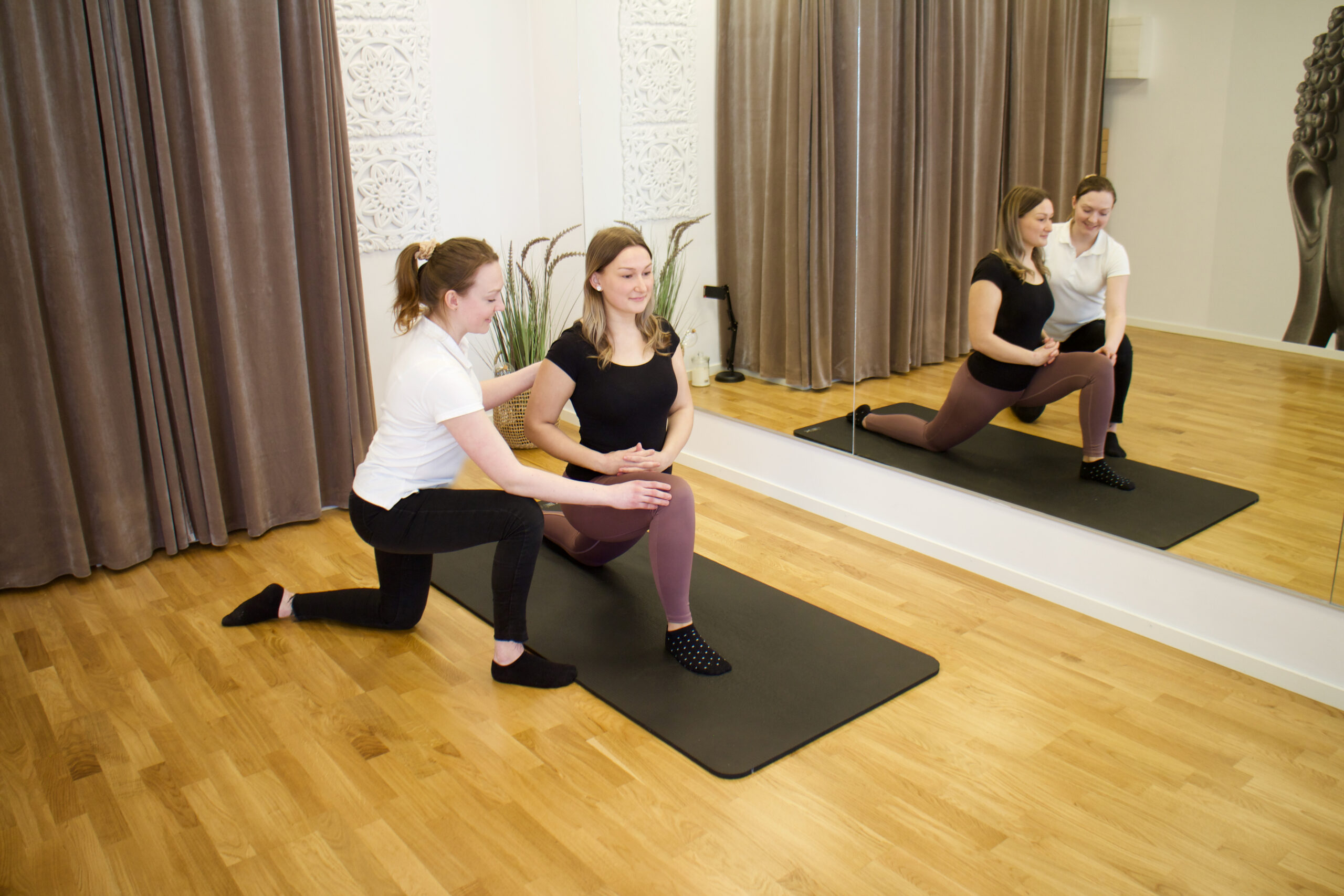 Kneeling groin stretch- Balanserar höftböjaren